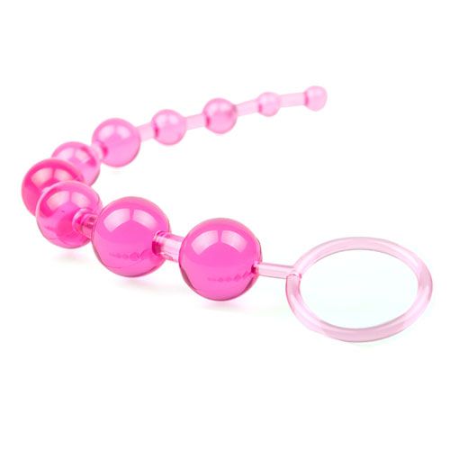 Pink Chain Of 10 Anal Beads